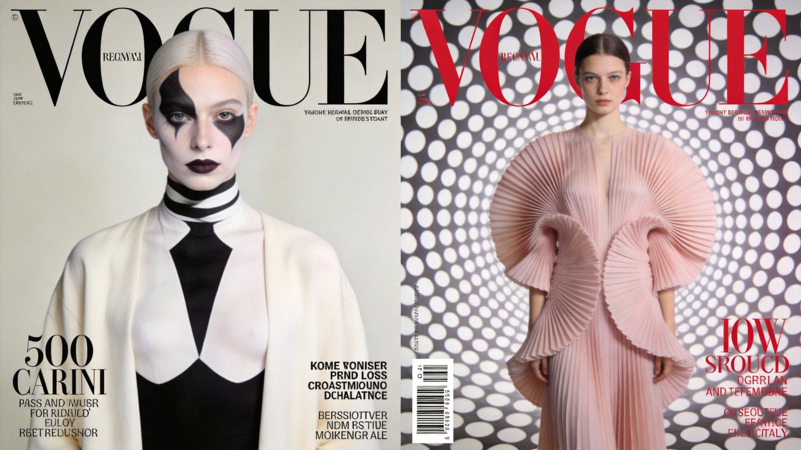 Vogue Czechoslovakia сыграл в «Микрокосм»: две обложки, пантомима и точки Кусамы